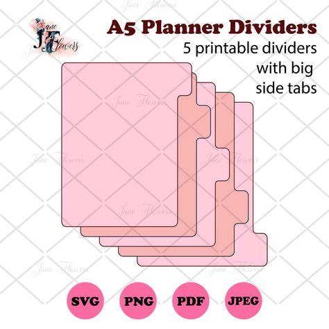 Excited to share the latest addition to my #etsy shop: A5 Planner Tabs, Divider Pages, A5 binder dividers for Cricut, A5 side tabs templates, Printable dividers SVG, PDF #journalingsupplies #svgdividers #dividerpages #dividerforcricut #tabbeddividerssvg #a5dividerwithtabs B6 Planner, A5 Planner Binder, Binder Tabs, Page Dividers, A5 Binder, Divider Tabs, Planner Tabs, Binder Dividers, Planner Dividers