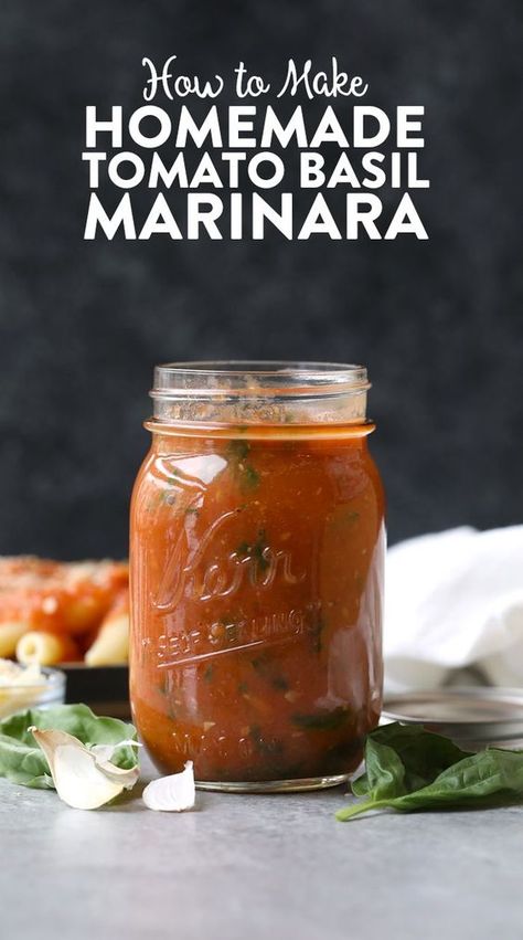 Basil Marinara Sauce, Pizza Sauces, Easy Homemade Salsa, Marinara Sauce Recipe, Fit Foodie Finds, Roasted Tomato Sauce, How To Make Salsa, Marinara Sauce Homemade, Zuppa Toscana