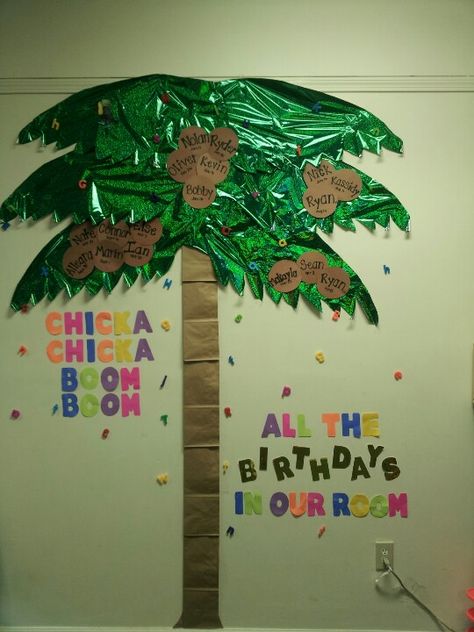 Our birthday board                                                                                                                                                                                 More Birthday Board Daycare, Preschool Birthday Board, Preschool Birthday, Birthday Board Classroom, Birthday Chart, Birthday Boards, Board Classroom, Daycare Decor, Birthday Bulletin Boards