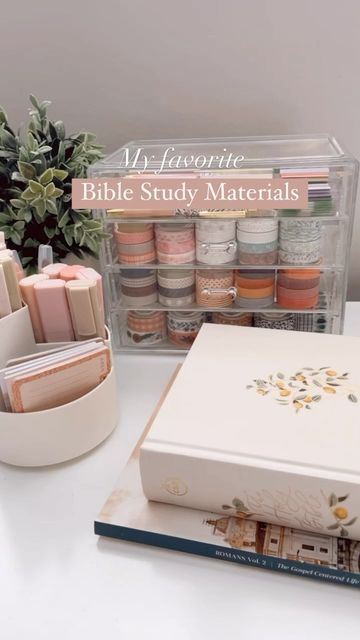 Bible Study Tools Products, Bible Study Desk Ideas, Bible Study Necessities, What Bible Should I Buy, Bible Study Desk Setup, Bible Study Must Haves, Bible Study Accessories, Bible Basket Ideas, Hosanna Revival Bibles