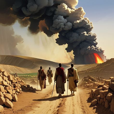 In Genesis 18:20-22, the Lord reveals to Abraham the plan to destroy the cities of Sodom and Gomorrah due to their wickedness. The Lord tells Abraham ... -  #Gods #Gomorrah #Judgment #Sodom Sodom And Gomorrah, Come Unto Me, Bible Scripture, Hyperrealism, Bible Prayers, Unique Image, Video Image, The Plan, The Men