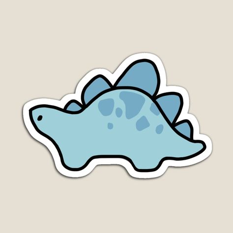 Cute Stegosaurus Drawing, Small Drawing Ideas, Small Drawing, Dinosaur Tattoos, Blue Dinosaur, Homemade Stickers, Dinosaur Drawing, Dinosaur Stickers, Small Drawings