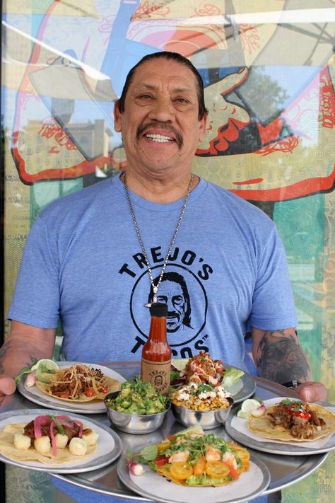 Danny Trejo Tacos, Taco Restaurant, Danny Trejo, Mexican Dessert Recipes, Healthy Mexican, Vegan Tacos, Coffee And Donuts, Mexican Dessert, Comic Relief