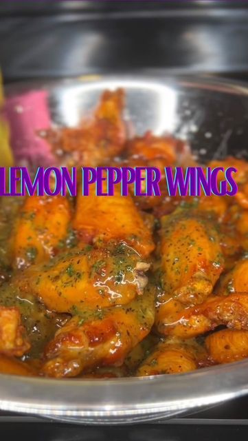 Lemon Pepper Chicken Wings Recipe, Lemon Pepper Sauce, Garlic Wings, Lemon Pepper Chicken Wings, Lemon Pepper Wings, Garlic Chicken Wings, Golden Brown Color, Spicy Wings, Pepper Seasoning