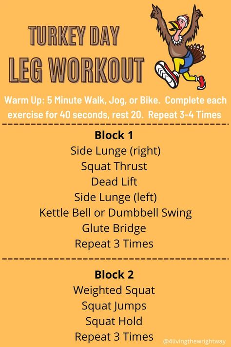 Thanksgiving Workout, Thanksgiving Fitness, Squat Thrust, Workout With Dumbbells, Leg Day Workout, Squat Hold, Leg Day Workouts, Side Lunges, Glute Bridge