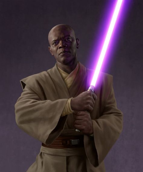 Mace Windu Art, Mace Windu Fan Art, Mace Windu Wallpaper, Lightsaber Collection, Jedi Council, Force Sensitive, Star Wars Species, Leia Star Wars, Mace Windu