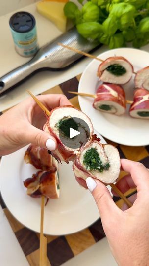 310K views · 3K reactions | MANCHEGO & PROSCIUTTO CHICKEN ROLL UPS 🧀 with wilted spinach. Serves 2. 396 calories, 60g Protein per serve! See the link in my bio for the recipe. | Recipes by Victoria  | ianasher · Original audio Prosciutto Chicken, Airfryer Recept, Chicken Roll Ups, Chicken Roll, Quinoa Salat, Wilted Spinach, Chicken Rolls, Videos Cooking, Air Fryer Dinner Recipes