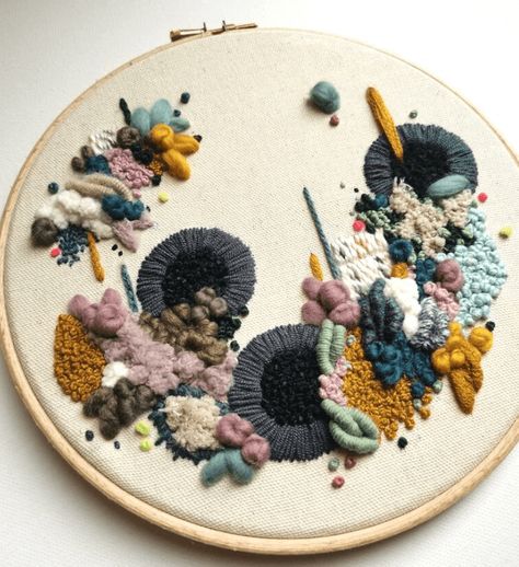 Water Soluble Fabric, Abstract Embroidery, Wooden Embroidery Hoops, Star Embroidery, Wooden Hoop, Felt Applique, Diy Craft Kits, Gold Embroidery, Modern Embroidery