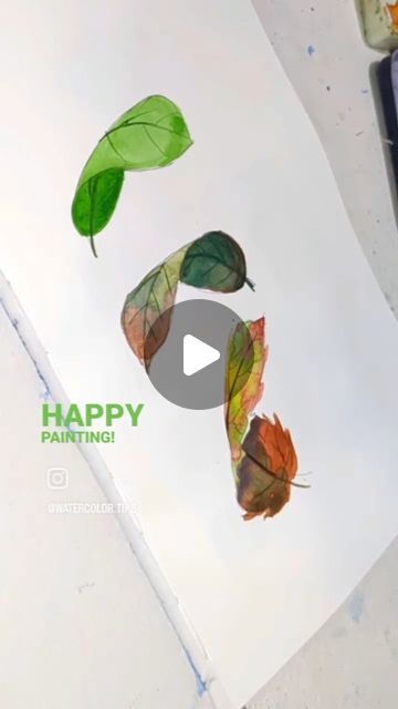 Irshad Ahmad Ansari on Instagram: "Re-post: Want to add a touch of nature to your watercolor paintings? 🍃🎨

Learn how to create lifelike folded leaves in just a few simple steps! Watch, save, and try this technique for yourself.

Don't forget to tag me in your creations! 🖌️

watercolor painting tutorial, realistic leaf painting, step-by-step art, creative watercolor techniques, nature-inspired art

#watercolorpainting #leafpainting #tutorial #art #artreels" Leafs Drawings, Leaf Drawings, Leaf Watercolor Painting, Types Of Leaves, Hydrangeas Flowers, Garden Paintings, Watercolor Painting Tutorial, Creative Watercolor, Flower Types