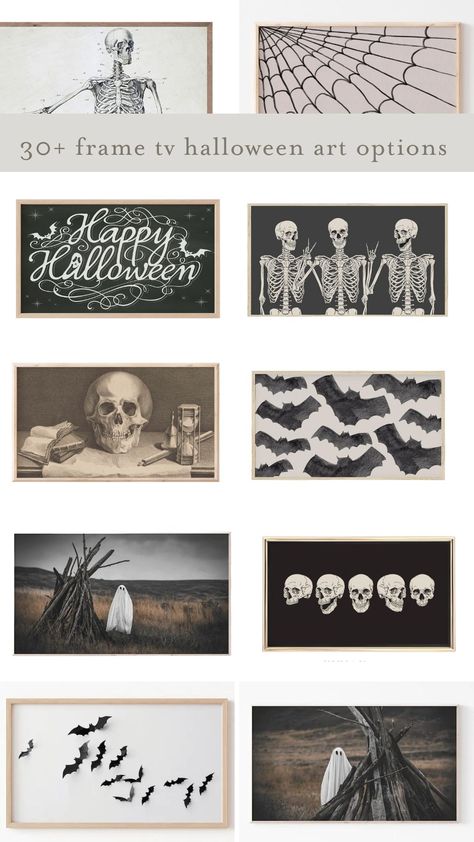 Cozy Halloween Art - Halloween Frame TV Art - Liz Marie Blog Home Halloween Decor, Diy Halloween Art, Picture Frame Tv, Halloween Picture Frames, Halloween Frame, Cozy Halloween, Liz Marie, Halloween Frames, Halloween Wall Art