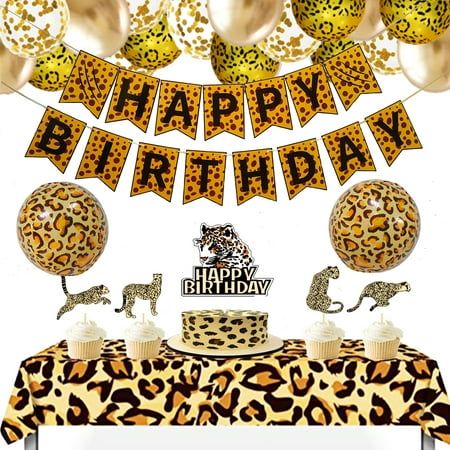 Cheetah Birthday Theme, Leopard Party Decorations, Animal Birthday Party Decorations, Cheetah Birthday Party, Cheetah Party, Cheetah Birthday, Safari Party Decorations, Leopard Party, Animal Birthday Party