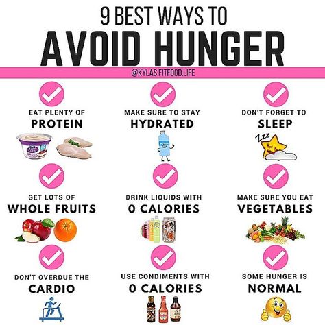 A FEW WAYS TO AVOID HUNGER — Being hungry sucks. Reason being, when you get hungry, you're more likely to be grumpy, irritable, lethargic, and lack motivation. This can significantly increase your chances of overeating. Thankfully there are tons of things to fight hunger. - Here's just a few: - Eat Plenty of Protein - it's the most filling of all three macronutrients. -  Eat fruit in its WHOLE form. That way you get the benefits of the water and fiber and also helps you feel "fuller". -  Eat lot Lack Motivation, Health Images, Diet Soda, Eat Fruit, Special Diets, Health Blog, Health Diet, Healthy Weight, Healthy Habits