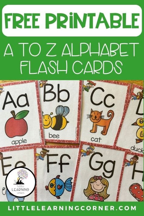 free-printable-a-to-z-alphabet-flash-cards-pin-1 Printable Alphabet Flashcards, Kindergarten Autumn, Abc Flashcards Printable, Alphabet Chart Printable, Alphabet Flash Cards Printable, Free Alphabet Printables, Letter Recognition Games, A To Z Alphabet, Free Printable Alphabet