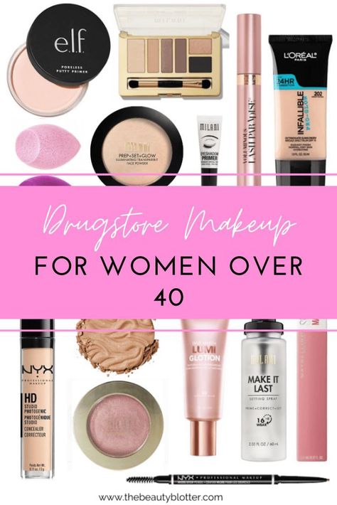 m Beginner Makeup Over 40, Best Makeup Products Over 40, Simple Drugstore Makeup Routine, Best Makeup Routine For Over 40, Easy Makeup Products, Makeup To Get At Sephora, Best Inexpensive Makeup, Must Have Drugstore Makeup, The Best Drugstore Makeup