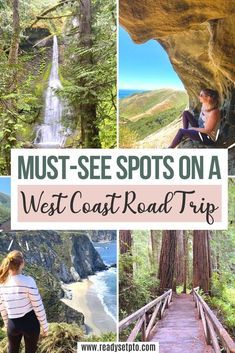 How To Plan A Road Trip Out West, Road Trips Out West, Best West Coast Road Trips, Must See Places Out West, West Coast America Road Trip, Usa West Coast Road Trip, West Coast Usa Road Trip, Us West Coast Road Trip, West Coast Vacation Ideas