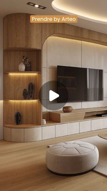 Tv Wall Decor Living Room Modern Luxury, Elegant Tv Wall Design, Contemporary Tv Unit Design, Tv Cabinet Design For Living Room, Tv Feature Wall Design, Luxury Tv Unit Design, Tv Units In Living Room, Tv Unit Living Room, Tv Unit Design Modern Living Luxury