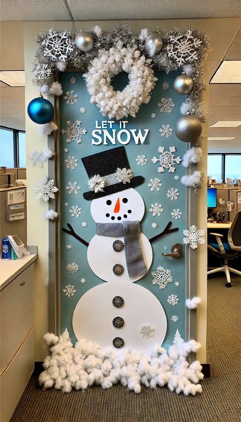 🎄 21 Office Xmas Door Decorating Ideas That Will Wow Your Coworkers! 🎅✨ Simple Christmas Door Decorations School, Christmas Door Decorations For High School, Office Christmas Door Decorations, Christmas Bedroom Door Decorations, Office Door Christmas Contest, Christmas School Door, Classroom Door Christmas Decorations, Christmas Door Decorating Contest Office, Christmas Office Door Decorating Contest