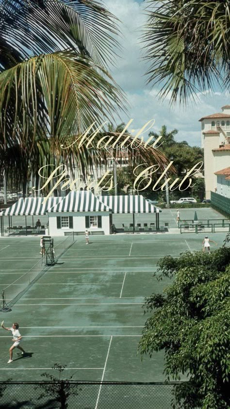 Old Money Logo, Tropical Backdrop, Country Club Aesthetic, Tennis Aesthetic, Tennis Life, Girls Golf, Clubbing Aesthetic, Vintage Tennis, Sports Club