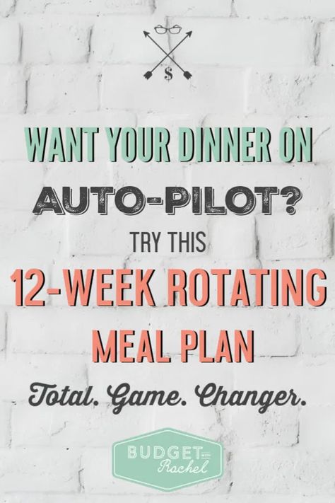 Healthy Meal Planning On A Budget, Rotating Meal Plan, Easy Menu, Food Planning, Meal Planning Menus, Meal Planners, Weekly Meals, Monthly Meal Planning, Budget Meal Planning