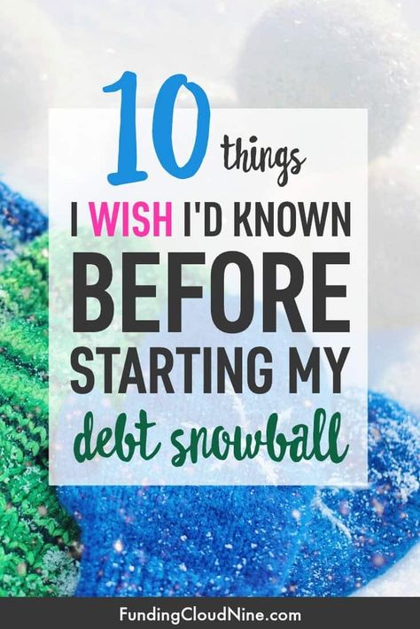 Thinking about paying off debt with the Debt Snowball Method? Check out this list of 10 things I wish I'd known before starting my debt snowball. Debt Snowball Worksheet, Dave Ramsey Debt, Debt Payoff Printables, Finanse Osobiste, Paying Off Debt, Debt Reduction, Debt Freedom, Paying Off Credit Cards, Debt Repayment