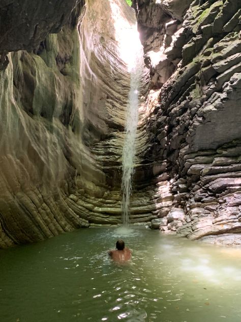 a man, waterfall, mountains, sochi, russia Sochi Russia, Sochi, See It, A Man, Bucket List, Tourism, Russia, Around The Worlds, Force