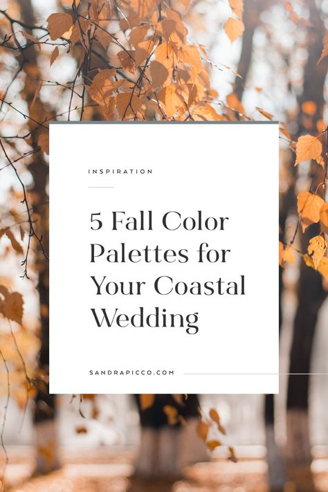 Fall Wedding At The Beach, Fall Wedding On The Beach, Beach Wedding In The Fall, Florida Fall Wedding Colors, Fall Beach Wedding Centerpieces, Fall Beach Wedding Colors November, Beach Wedding Fall Colors, Nautical Fall Wedding, October Coastal Wedding