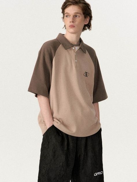 Did not receive it but purchase in another store and it’s good Collared Polo Shirt Outfit, Oversized Polo Shirt Outfit Men, Polo Shirts Outfits, Collar Tshirt For Men, Brown T Shirt Outfit, Oversized Polo Shirt Outfit, Oversized Polo Outfit, Polo Tshirt Men Outfit, Brown Tshirt Outfit