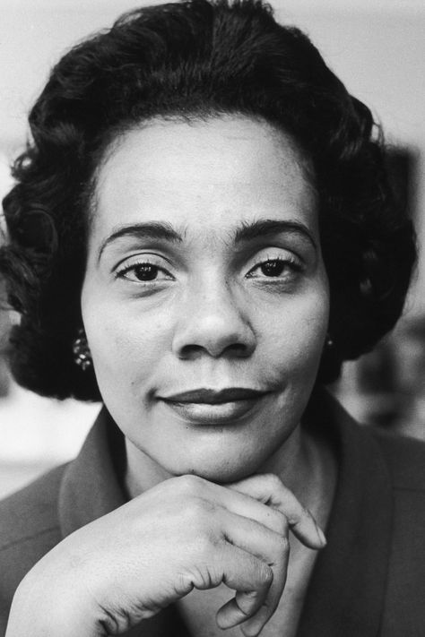 Coretta Scott King- HarpersBAZAAR.com Famous Feminists, Coretta Scott King, Civil Rights Leaders, By Any Means Necessary, Womens History Month, Great Women, High Society, King Jr, Martin Luther King Jr