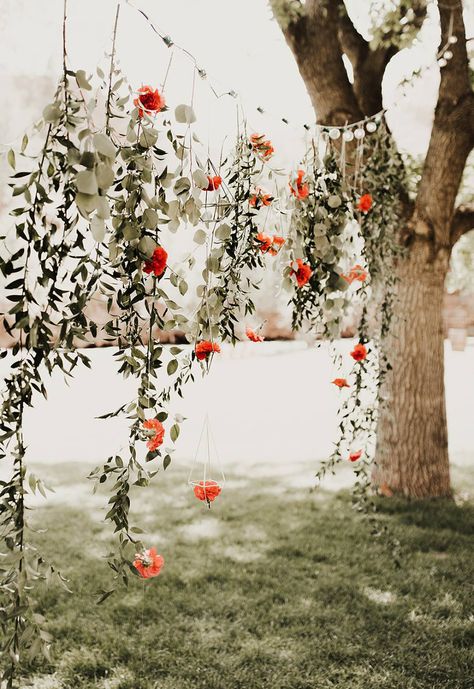 Hanging Florals, Riverside Wedding, Riverside Weddings, Wedding In Colorado, Festival Bride, Hippie Wedding, Boho Wedding Decorations, Wedding Boho, Marriage Ceremony