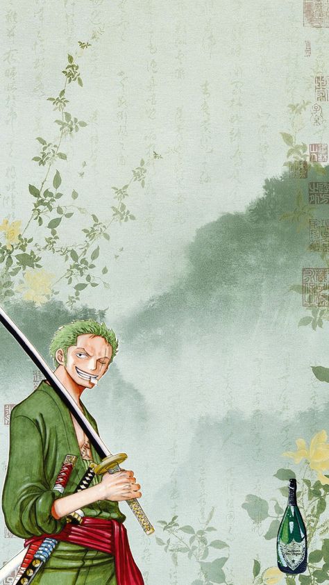 #wallpaper with zoro Zoro Wallpapers, Green One Piece, One Piece, Wall, Green, Anime, Pins, Quick Saves