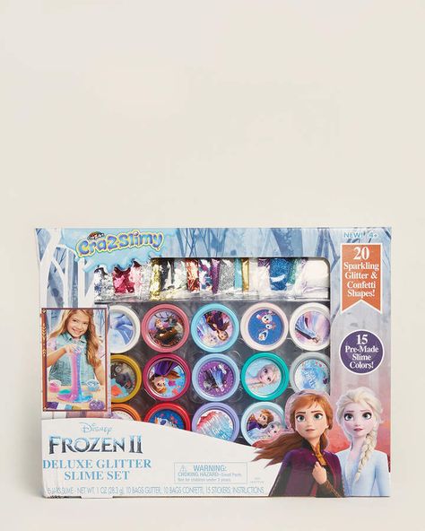 Cra Z Art Disney Frozen II Deluxe Glitter Slime Set Cra Z Art, Glitter Slime, Disney Frozen 2, Princess Theme, Glitter Confetti, Z Arts, Art Disney, Frozen 2, Sparkles Glitter