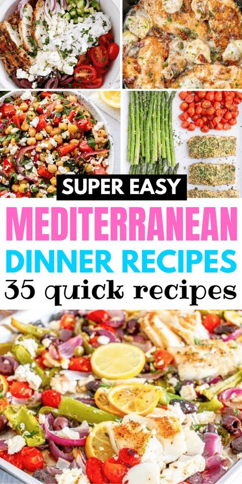 Easy Meditterean Diet Meals, Dinner Ideas Mediterranean Diet, Mediterranean Keto Dinner Recipes, Mediterranean Main Course, Meteranian Dinner Recipes, Mediterranean Diet Easy Dinner, Easy Dinner Recipes Mediterranean, Medditeranean Dinner Ideas, Easy Mediterranean Diet Dinner Recipes