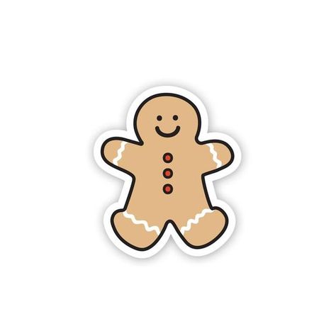 Gingerbread Man Stickers Christmas Sticker Ch Diy Christmas Stickers, Sticker Ideas Christmas, Christmas Cute Stickers, Crismas Stickers, Preppy Christmas Stickers, Christmas Stickers Cute, Christmas Stiker, Christmas Aesthetic Stickers, Aesthetic Christmas Stickers