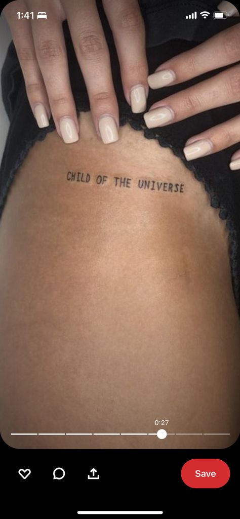 9 Ether Beings Tattoo, Trust In The Universe Tattoo, Small Spiritual Tattoos Universe, Child Of The Universe Tattoo, Spiritual Tattoos For Women Universe, Trust The Universe Tattoo, Universe Tattoo Spiritual, Manifestation Tattoo, Small Rib Tattoos