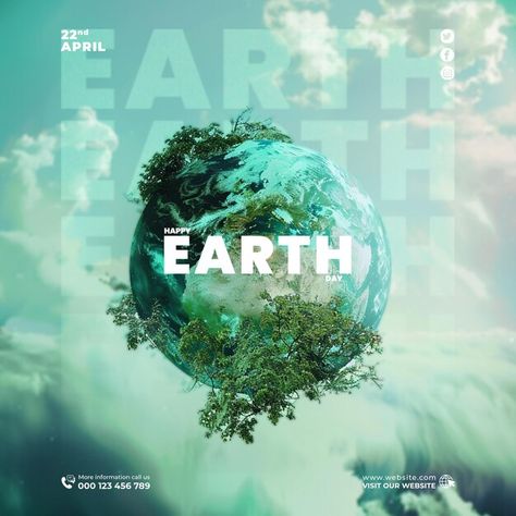 Mother earth day social media post psd t... | Premium Psd #Freepik #psd Earth Day Social Media Posts, Earth Day Post, About Mother, Happy Earth, Earth Day, Social Media Posts, Psd Templates, Media Post, Mother Earth