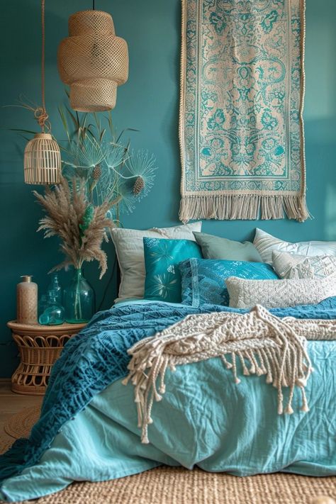 29 Boho Coastal Bedroom Ideas for a Breezy, Beachy Haven 12 Gauzy Curtains, Modern Retro Bedroom, Ocean Inspired Bedroom, Contemporary Dining Room Decor, Beachy Boho Bedroom, Boho Coastal Bedroom, Disney Princess Bedroom, Coastal Bedroom Ideas, Bed Canopies