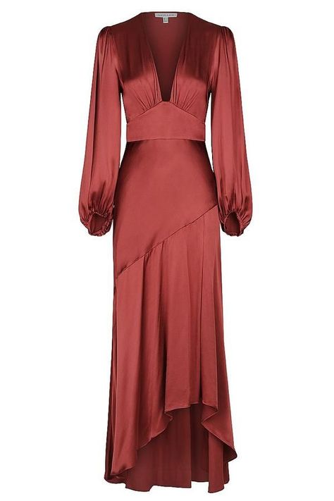 f4a4da9aa7eadfd23c7bdb7cf57b3112desc51519460ri Plunge Midi Dress, فستان سهرة, Dresses 2020, Mode Style, Fancy Dresses, Pretty Dresses, Elegant Dresses, Red Dress, Beautiful Dresses