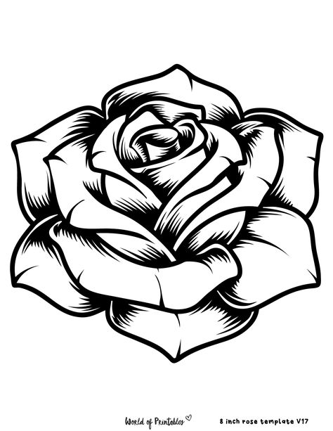 This Rose Printable is so pretty and makes an amazing rose coloring page for anyone! There are 65+ rose templates to choose from for coloring and crafting! Pole Dancing Pose Reference Drawing, Easy Tattoo Stencils, Disney Sleeve Tattoos, Pola Tato, Rose Drawing Tattoo, Beginner Tattoos, Skull Stencil, Tattoo Outline Drawing, Rose Skull