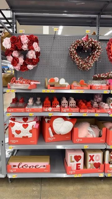 Anne Marie | Stager & Designer on Instagram: "I stopped into @walmart and it was decked out in pink and red. 💝 ❤️ Do you guys decorate for Valentine’s Day? I definitely do. I’m trying to stay really neutral this year and minimize my decorations. Stay tuned…. * * * * * * * #walmartfinds #walmart #walmarthome #walmartstyle #reeltoreel #reeloftheday #shopwithme #interior123 #bhghome #bhgholiday #modernfarmhouse #decorativeideas #mydecorvibe #valentines #valentinesday #walmartvalentines #valen Walmart Valentines, Walmart Style, Walmart Home, Valentines Decorations, Walmart Finds, Anne Marie, Modern Farmhouse Style, Pink And Red, Valentine Decorations