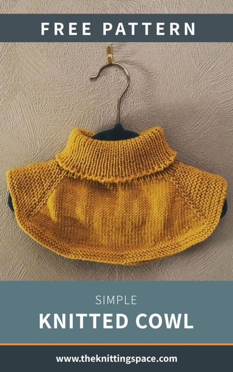 Quick Knitting Projects Free Easy Patterns, Quick Knitting Projects Free, Easy Cowl Knitting Pattern, Quick Knitting Projects, Knitting Projects Free, Knit Cowl Pattern Free, Nice Patterns, Simple Knitting, Crochet Sweater Dress