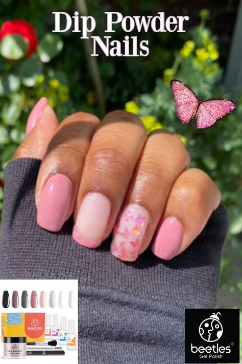 Sns Dipping Powder Nails Vacation, Beetles Dip Powder Nail Ideas, Multicolor Dip Powder Nails, Dip Powder Nails Colors Summer 2023, Powder Dipped Nails Colors Summer, Short Dip Powder Nails With Design, Spring Dipped Nail Colors, Dip Powder French Tip, Cute Dip Powder Nails Summer