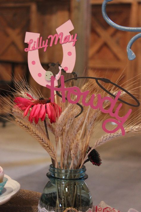 Pink Cowgirl Party Centerpiece, My First Rodeo Birthday Girl Centerpiece, 1st Rodeo Centerpieces Pink, Cowgirl 1st Birthday Party Centerpieces, Cowgirl Themed Centerpieces, Cowgirl Disco Centerpiece, Pink Cowgirl Centerpieces, Rodeo Birthday Table Decor, My First Rodeo Centerpieces Girl