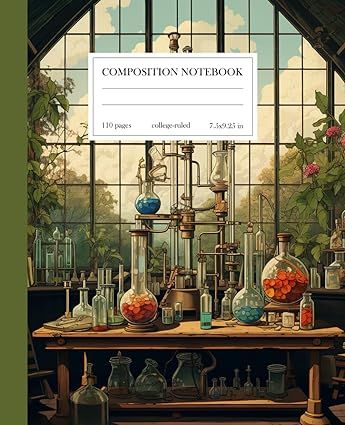 Amazon.com: Composition Notebook College Ruled: Science Laboratory Vintage Botanical Illustration Aesthetic Journal Wide Lined for School, College, Office, Work: Notebooks, London Reed, House, Goodline Publishing: Books Good Notes Cover, Digital Notebook Cover, Goodnotes Cover, Book Cover Art Diy, Goodnotes Notebook, Composition Notebook Covers, Book Cover Design Template, Notes Cover, Samsung Notes