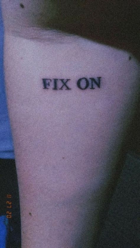 Mingi Ateez Tattoo, Small Tattoos Kpop, Ateez Small Tattoos, Atiny Ateez Tattoo, Mingi Fix On Tattoo, K Pop Tattoo Ideas Ateez, Fix On Tattoo Ateez, Kpop Tattoo Ideas Ateez, Ateez Symbol