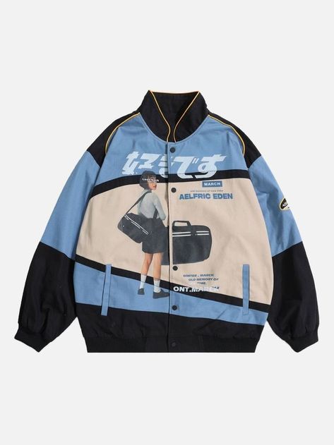 Nerdy Clothes, Aelfric Eden, Retro Streetwear, Racing Jacket, Dream Style, Clothing Details, Swaggy Outfits, Cool Jackets, Clothes Ideas