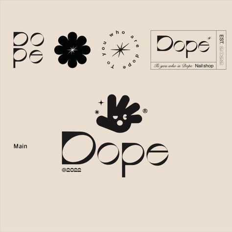 Dope, Nail shop Logo Nail Shop Logo, Japanese Branding, Lukisan Fesyen, Logo Design Agency, Logo Online Shop, Business Fonts, Salon Logo Design, Desen Realist, Inspiration Logo Design