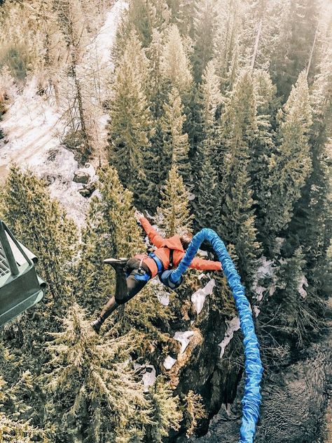 Bungee Jumping Photography, Bungy Jumping Aesthetic, Adrenaline Activities Bucket Lists, Bungee Jumping Aesthetic, Bucket List Pictures, Jumping Quotes, Jumping Aesthetic, Jumping Photography, Adrenaline Activities