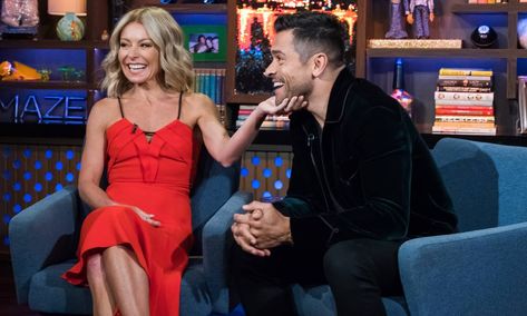 Kelly Ripa convinces husband Mark Consuelos to do this in the bedroom | HELLO! Kelly Ripa Mark Consuelos, Italian Soccer Team, Butterfly Quilt Pattern, Happy 25th Anniversary, Mark Consuelos, Michael Strahan, Kelly Ripa, Becoming A Father, Whoopi Goldberg