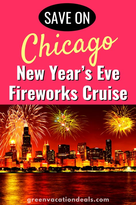 Save on Chicago New Year's Eve Fireworks Cruise Chicago Travel Guide, Bar Desserts, New Years Eve Fireworks, Lakefront Property, Chicago Travel, Champagne Toast, Skyline View, Chicago Skyline, Luxury Yacht