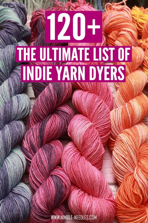 The best indie yarn dyers for knitting and crochet. This is a massive resource if you want to find the best yarn for your next projects. Beautiful colorways, speckles, hue shifts, and semi-solids all the way. Click at your own peril (smirk)  #knitting #knit #crochet #yarn #dyi Hand Knit Blanket Chunky, Yarn Color Combinations, Indie Dyed Yarn, Hand Knit Blanket, Unique Yarn, Knitting Tutorials, Hand Painted Yarn, Yarn For Sale, String Theory